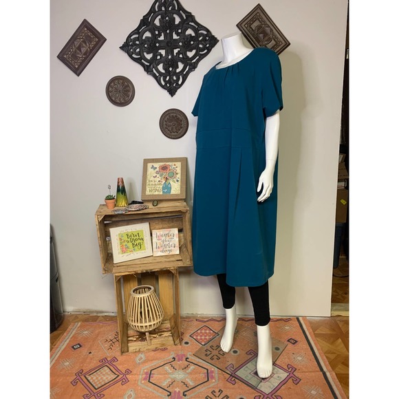 teal dress size 22